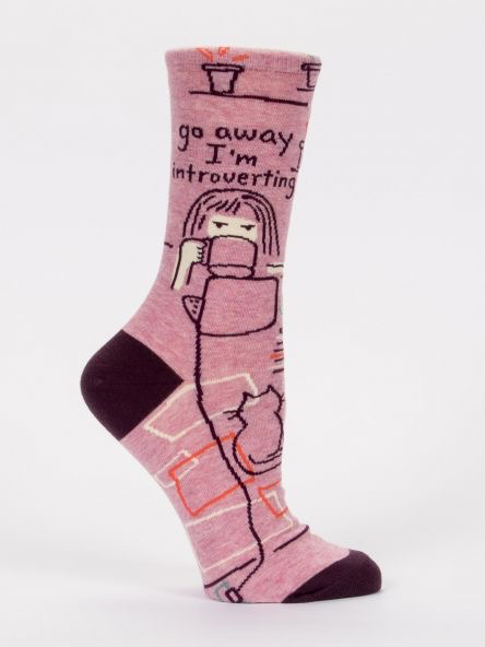 Go Away I'm Introverting Socks