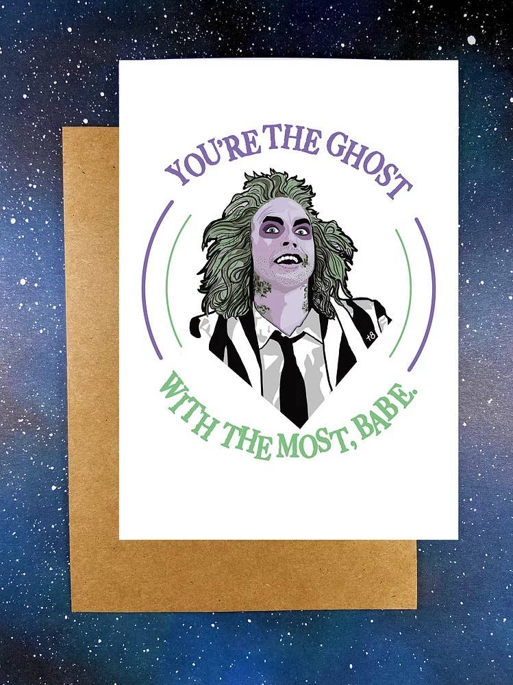 Ghost With The Most Beetlejuice Card