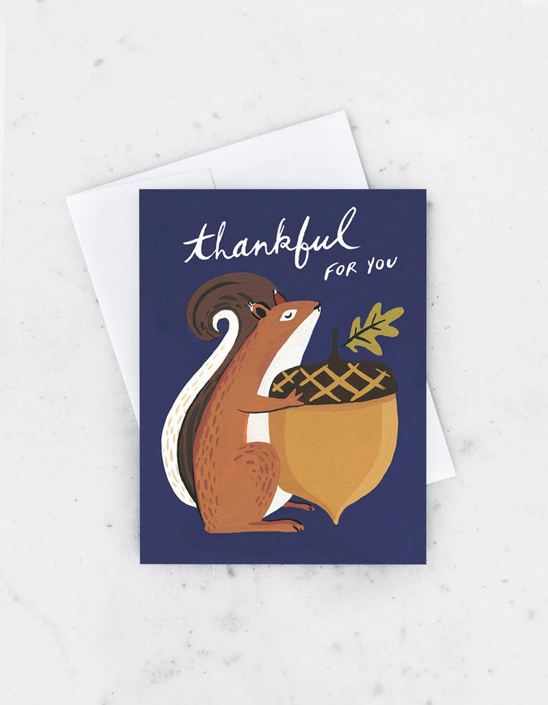 Thankful Squirrel Card - Box of 8