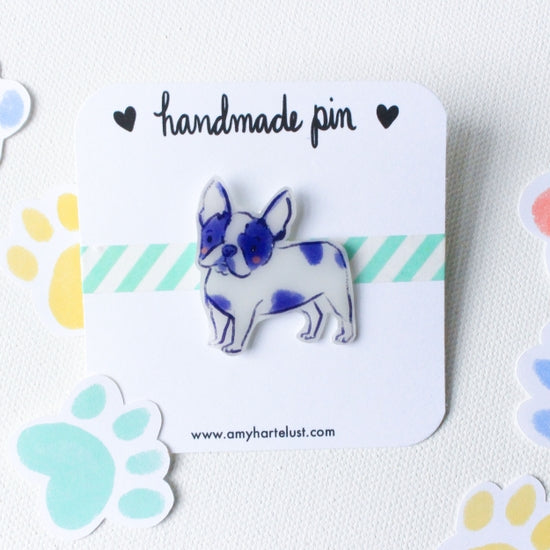 French Bulldog Handmade Pin