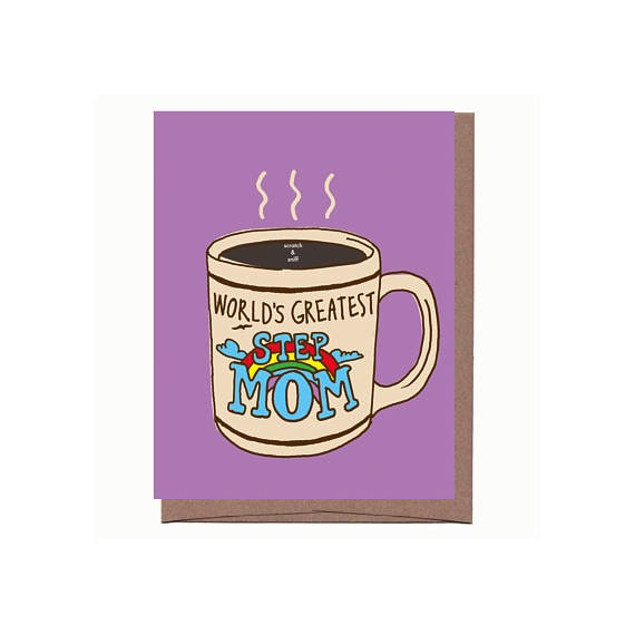 Step Mom Coffee Mug Scrath & Sniff Card
