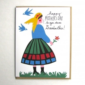 Folk Grandma Card