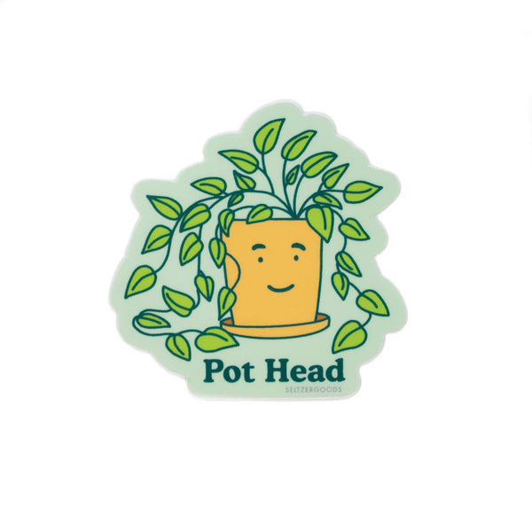 pot plant stickers Pot Head Sticker – Wildcard