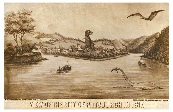 View of the City of Pittsburgh in 1817 Print (11" x 17")
