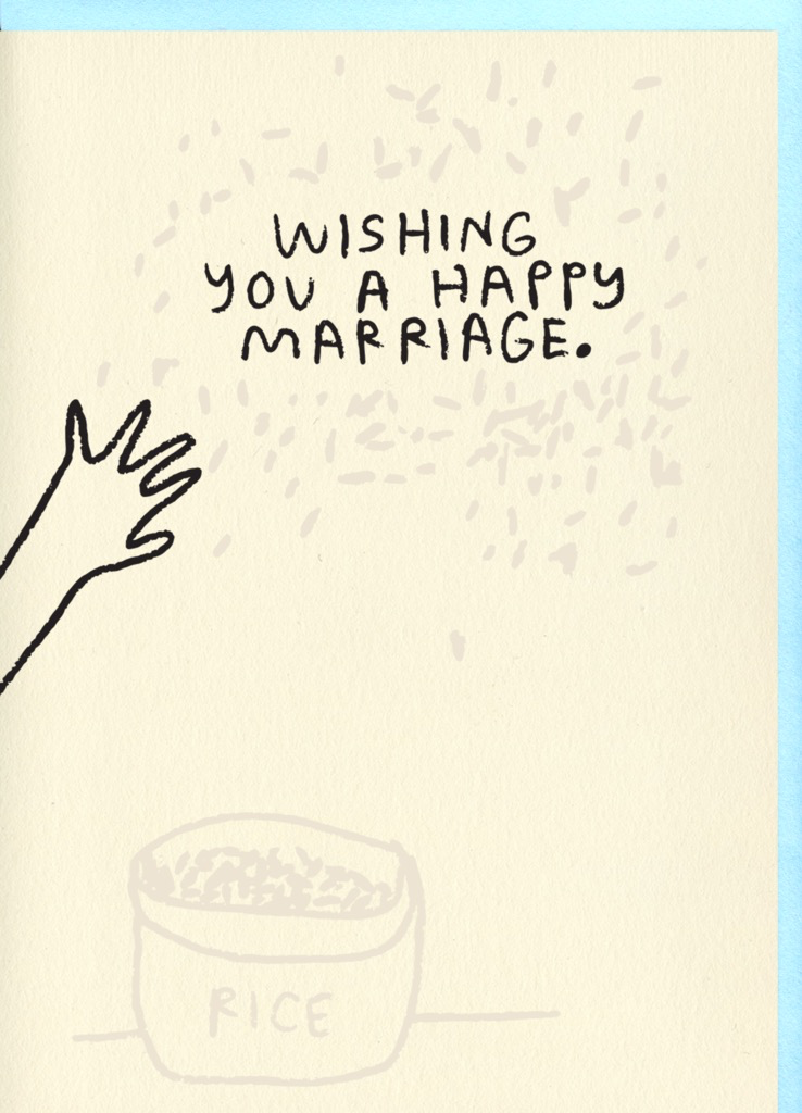 Rice Happy Marriage Card