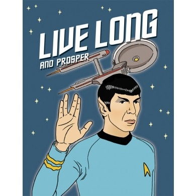 Live Long and Prosper Birthday Card