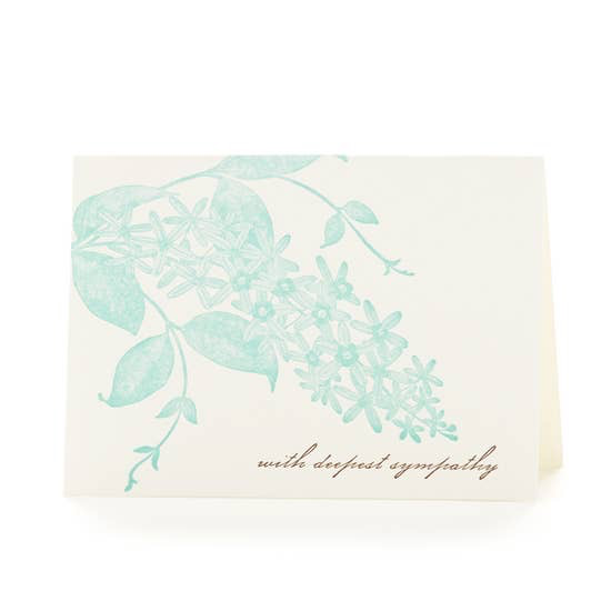 With Deepest Sympathy Orchid Card