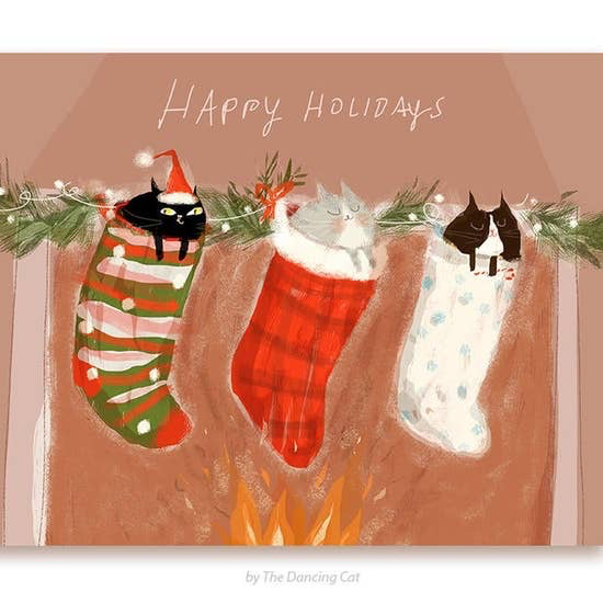 Stocking Stuffers Christmas Cat Card