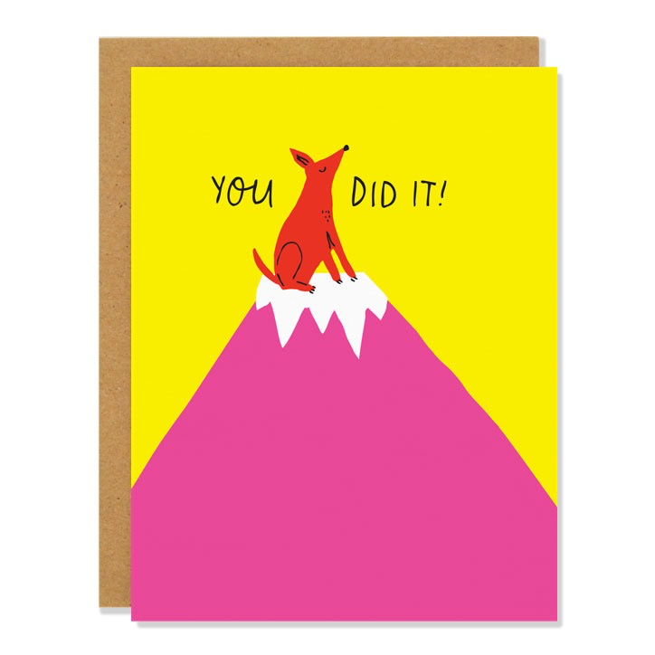 You Did It! Mountain Card