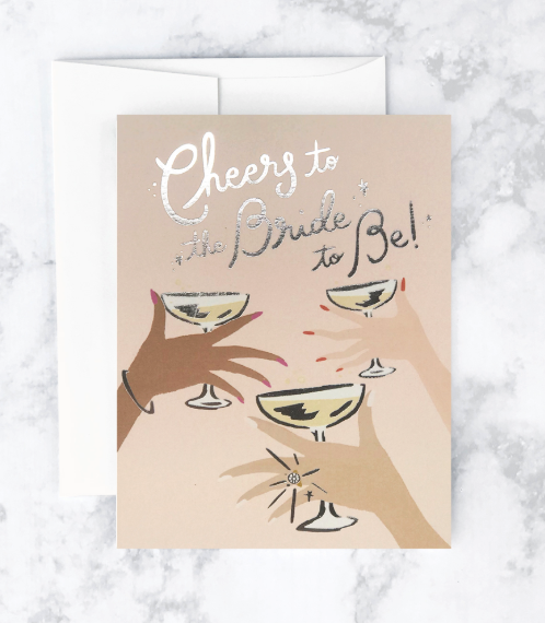 Cheers to the Bride Wedding Card