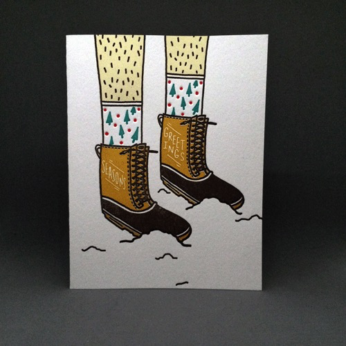Holiday Boots Card