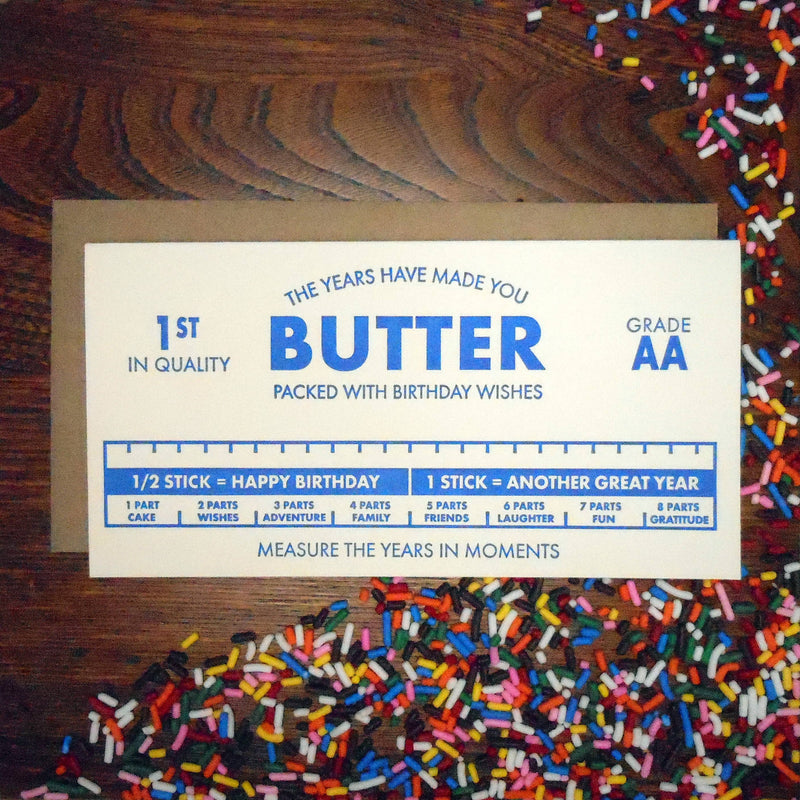 The Years Have Made You Butter Birthday Card