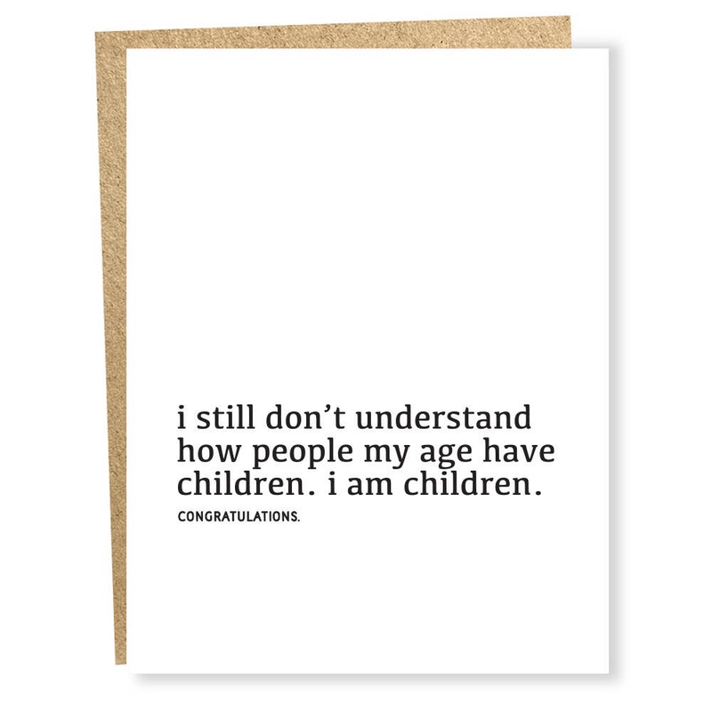 My Age Baby Card