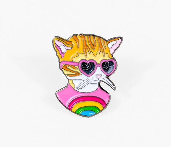 Berkley Illustration - Rainbow Kitten Pin