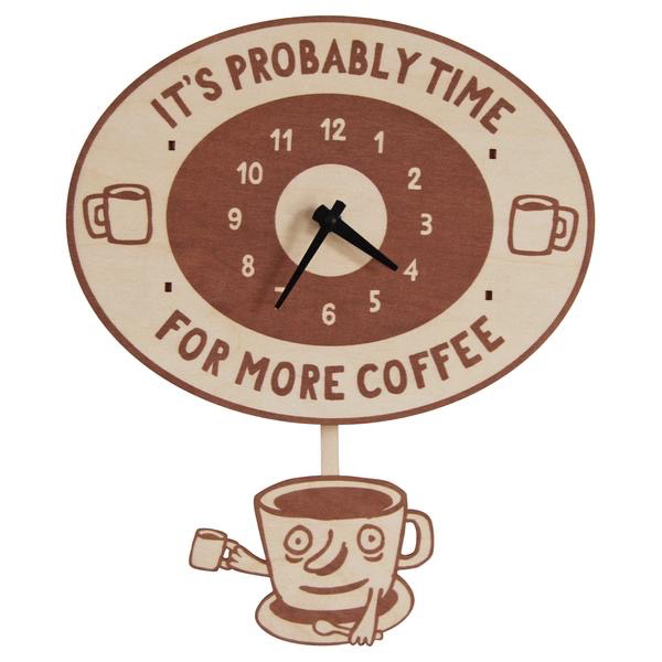 Coffee Time Pendulum Clock (Pick Up Only)