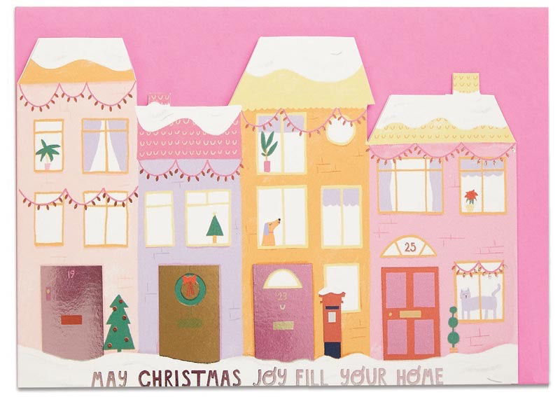 Christmas Row Homes - Christmas Card