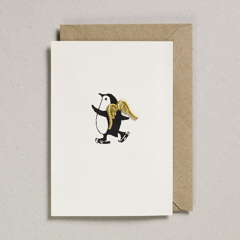 Iron on Charm Penguin Card