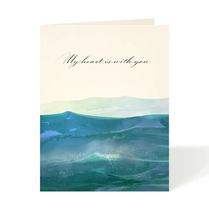 Ocean Swells Sympathy Card