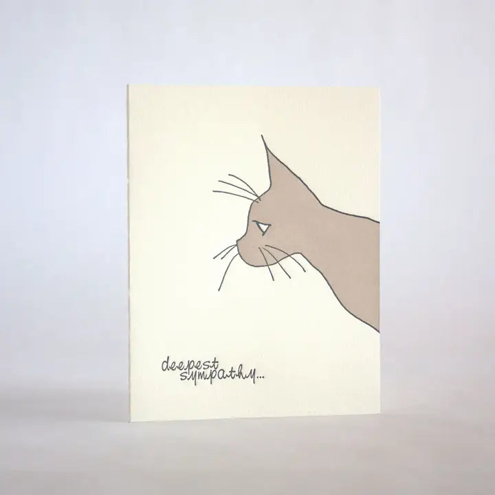 Deepest Sympathy Cat Card