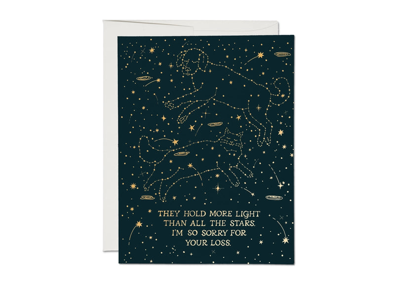 Pet Constellation Sympathy Card