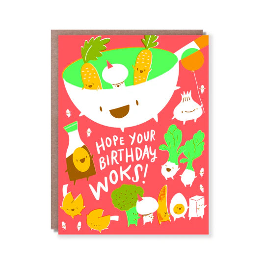 Wok Birthday Card