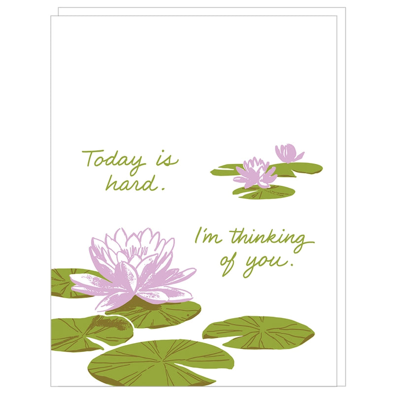 Lily Pads Support Thinking of You Card