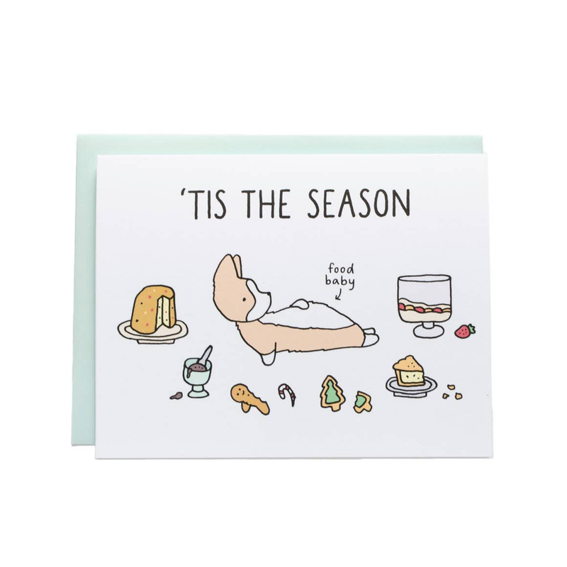 Tis the Season Food Baby Card