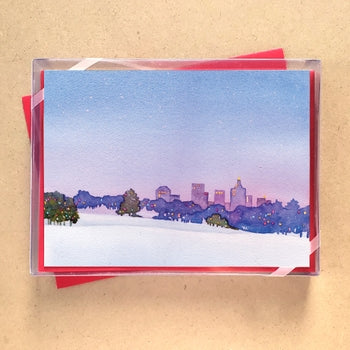 City Snow Boxed Holiday Cards