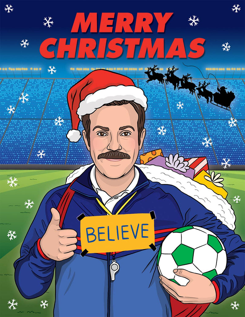 Ted Lasso Believe in the Christmas Spirit Card - 8 Pack
