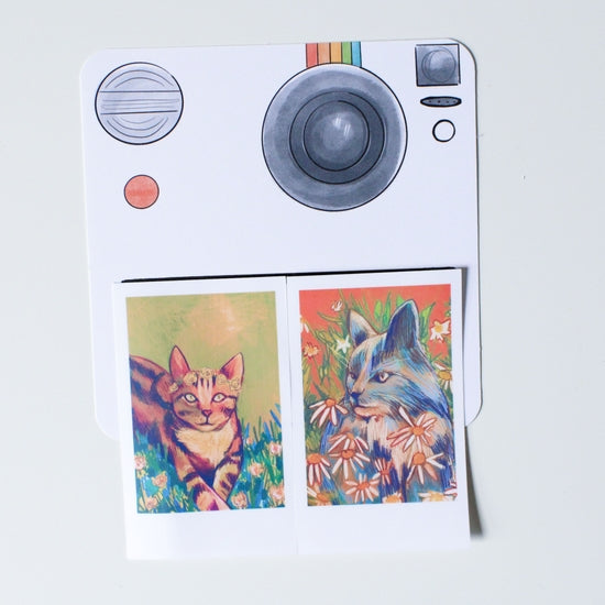 Polaroid Kitty Sticker Set