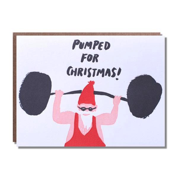 Pumped Santa Card