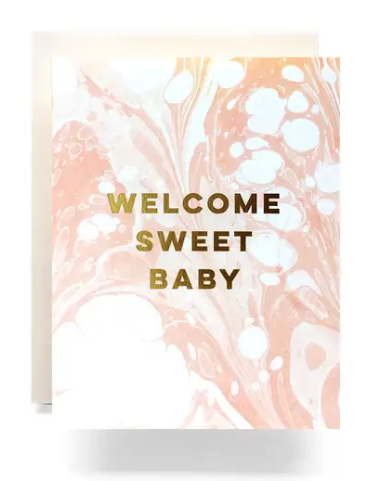 Marble Baby Card