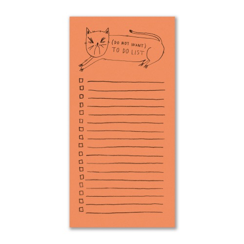 (Do Not Want) To Do List Notepad