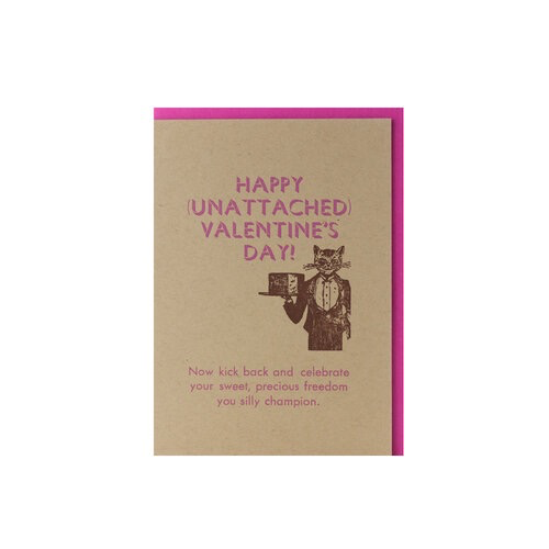 Unattached Valentine's Day Card