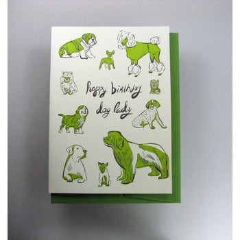 Dog Lady Birthday Card