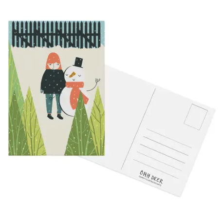 Snowman Postcard