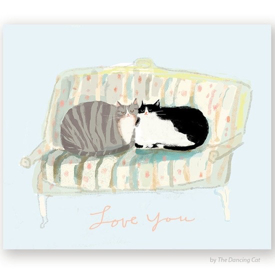 Love You Cat Card