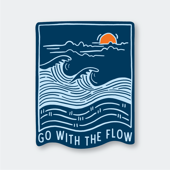 Go With The Flow Sticker