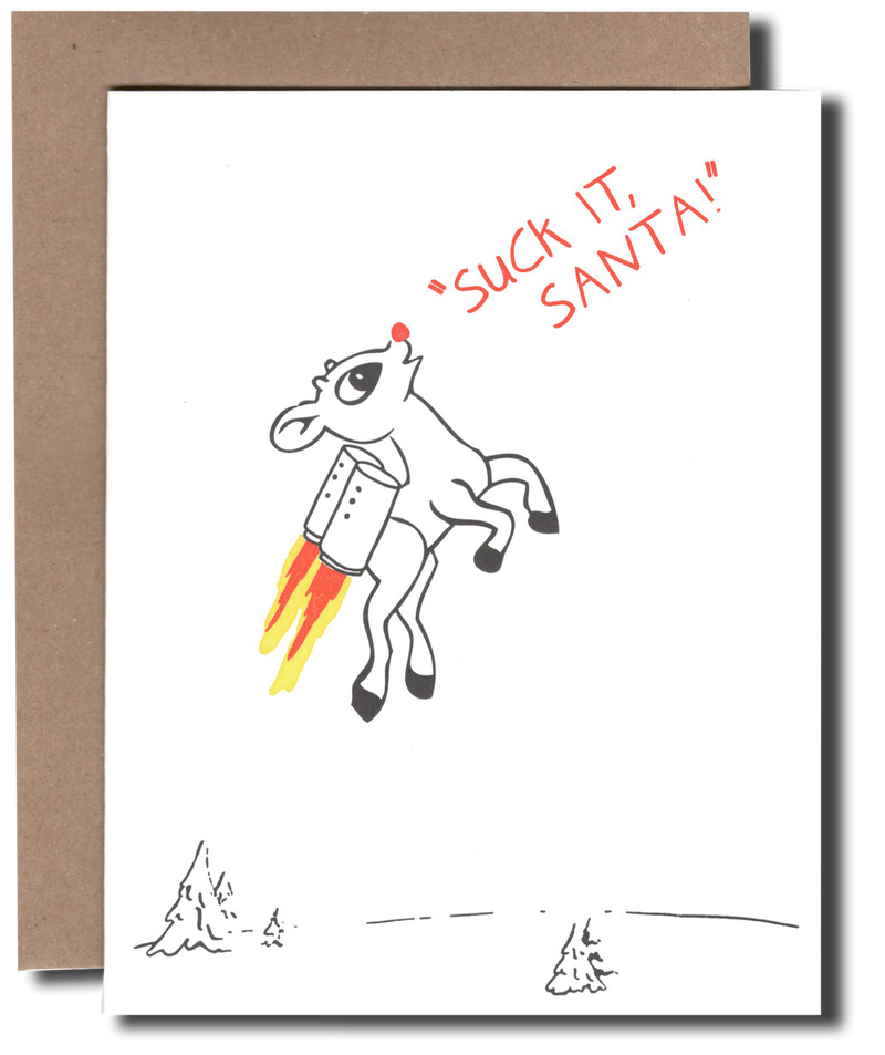Suck it, Santa! Card