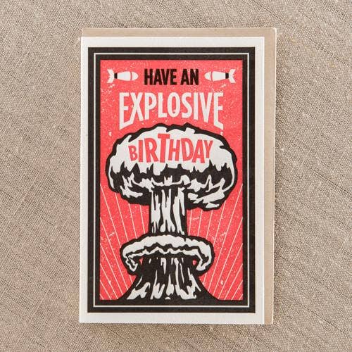 Explosive Birthday Card