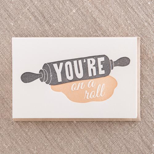 On A Roll Greeting Card