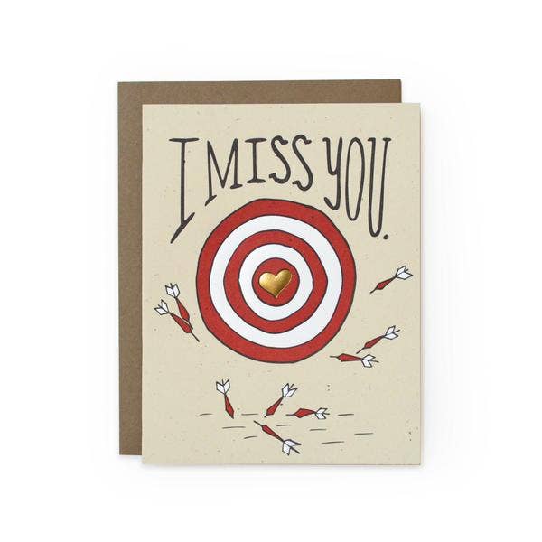 Miss You Target Card