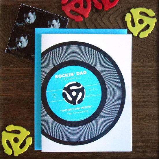 Rockin' Dad Record Father's Day Card