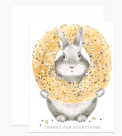Everything Bagel Bunny Boxed Cards - Set of 6