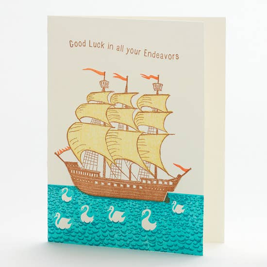 Good Luck Ship Card