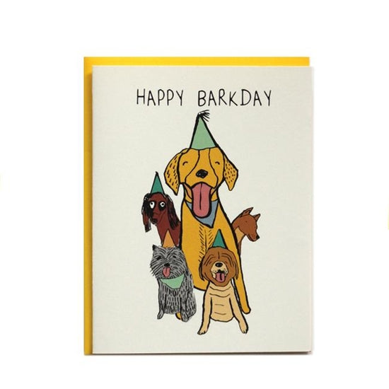 Happy Barkday Birthday Card