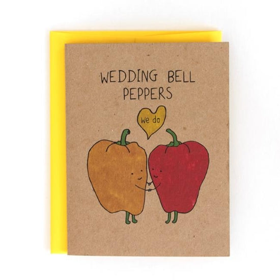 Wedding Bell Peppers Card