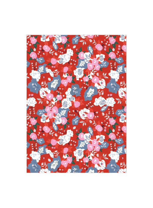 Ruby Red Flower Wrap Sheets (PICK UP ONLY)