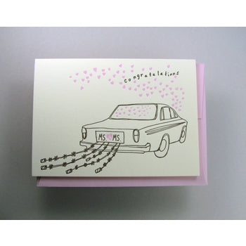 MS & MS Wedding Cans Card