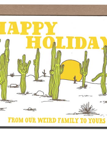 Weird Family Holiday Card